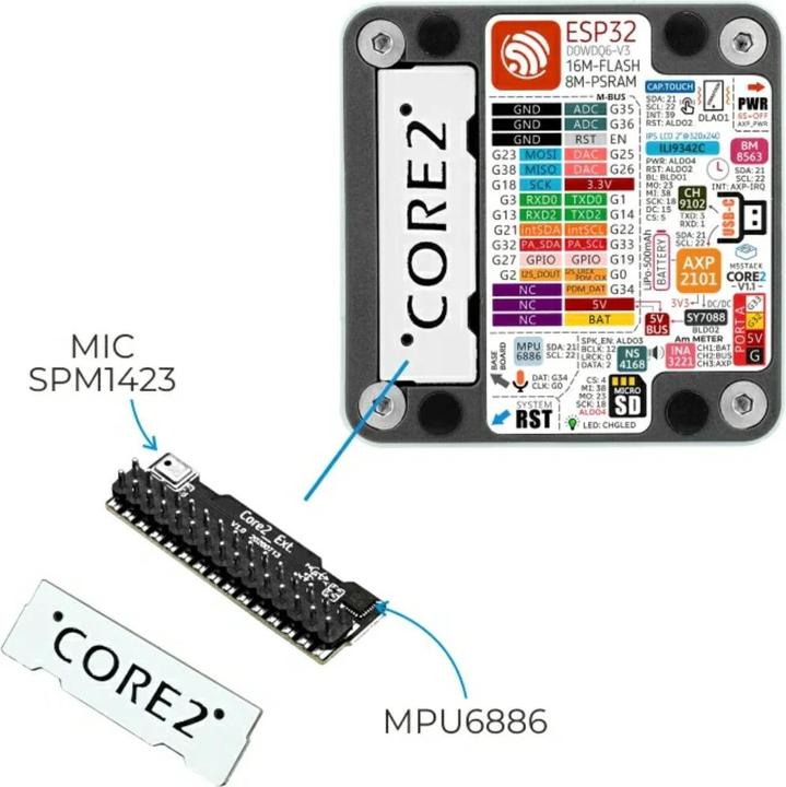 Image du produit M5Stack Core2 V1.1 ESP32 IoT
