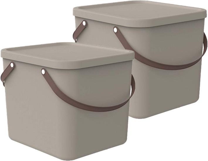 Immagine prodotto Rotho Contenitore per sacchetti per Segregacji Albula 40L Cappuccino (35.80 cm, 40 l, 1x)