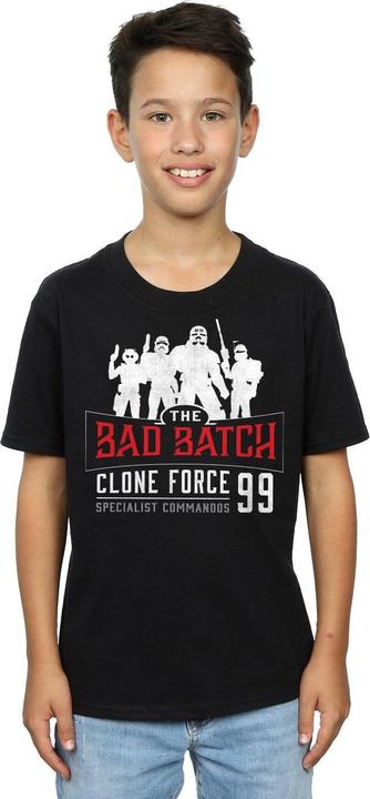 Actual product image Star Wars Boys The Bad Batch Clone Force 99 T-Shirt (128)