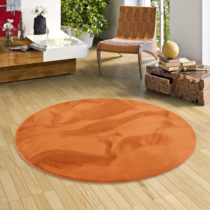 Actual product image Pergamon Luxury Super Soft Fur Rug Plush Round (160 x 160 cm)