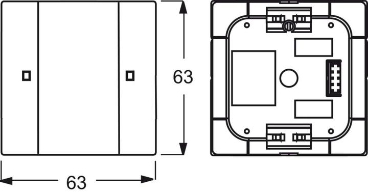Produktbild Busch-Jaeger Bedienelement 1/2fach 6125/02-84