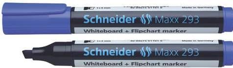 Actual product image Schneider Whiteboard/flipchart marker Maxx 293 2-5mm blue wedge tip (1x)