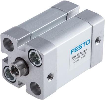 Actual product image Festo Compact Double Acting Cylinder 20x20 mm