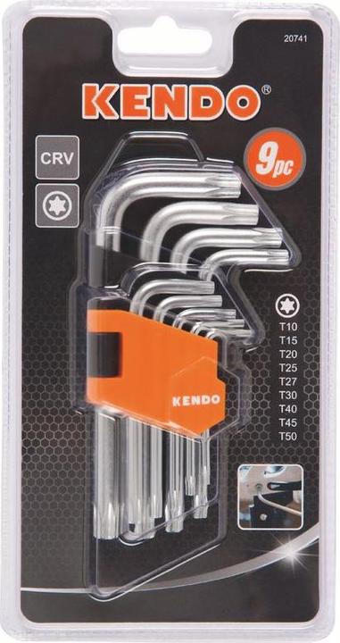 Actual product image Kendo Angled hex key set for TORX® screws