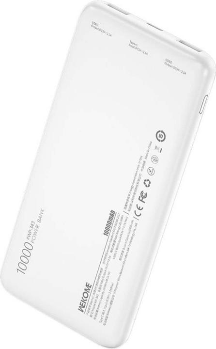 Produktbild Wekome WP-353 Vanguard-Serie – Powerbank 10000 mAh PD 20 W + QC 22,5 W (grün/transparent) (10000 mAh, 22.50 W, 37 Wh)