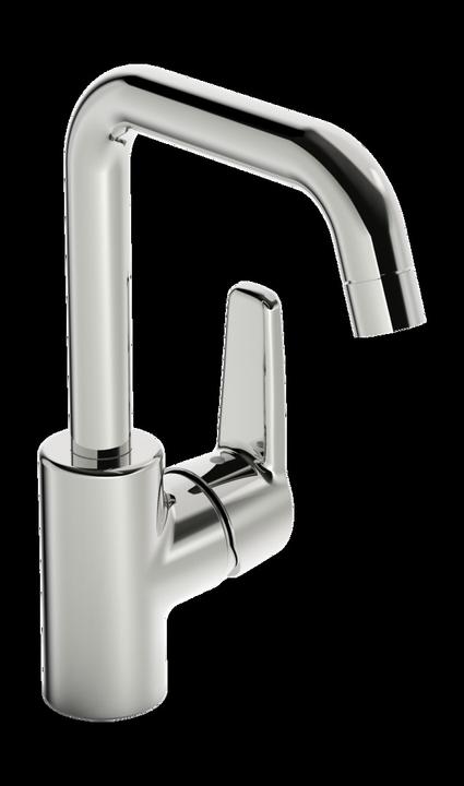 Actual product image Hansa HANSAPOLO single lever basin mixer, without pop-up waste, 152mm projection, 51531193