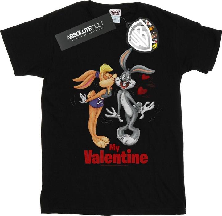 Actual product image Looney Tunes Mens Bugs Bunny And Lola Valentine's Day T-Shirt (S)