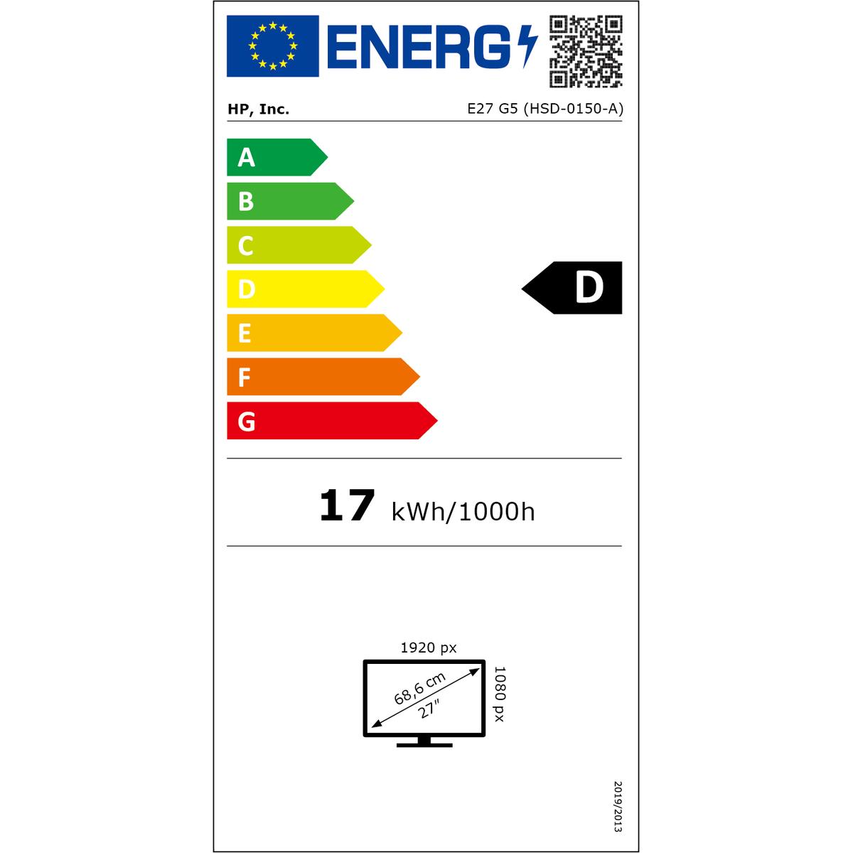 HP E-Series E27 G5 Fhd Pvc Free (1920 x 1080 Pixel, 27"), Monitor