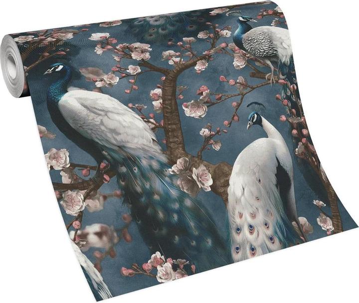 Erismann Play Of Light Pavone Vinile Carta da Parati