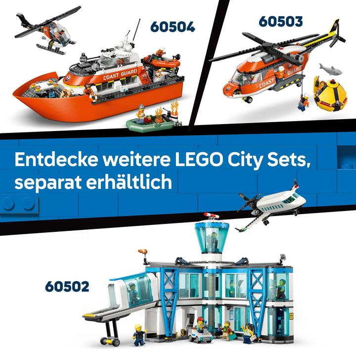 Image du produit LEGO Kombinationsset mit Flugzeug, Wartungsfahrzeug und Luftkissenboot (60505, LEGO City)
