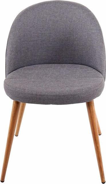 Produktbild Mendler 4x Esszimmerstuhl HWC-D53, Stuhl Küchenstuhl, Retro 50er Jahre Design, Stoff/Textil dunkelgrau