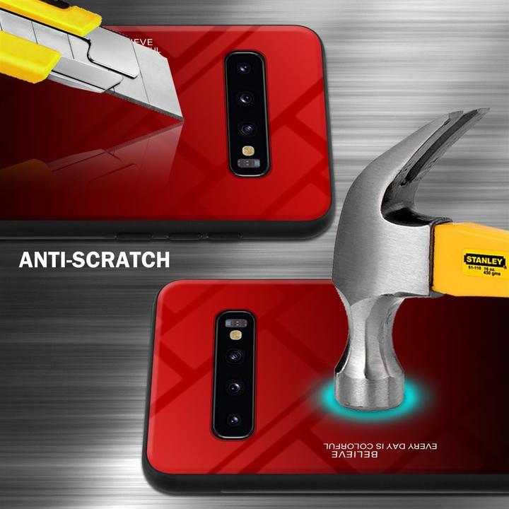 Actual product image Cadorabo TPU 2 colors glass cover (Samsung Galaxy S10+)