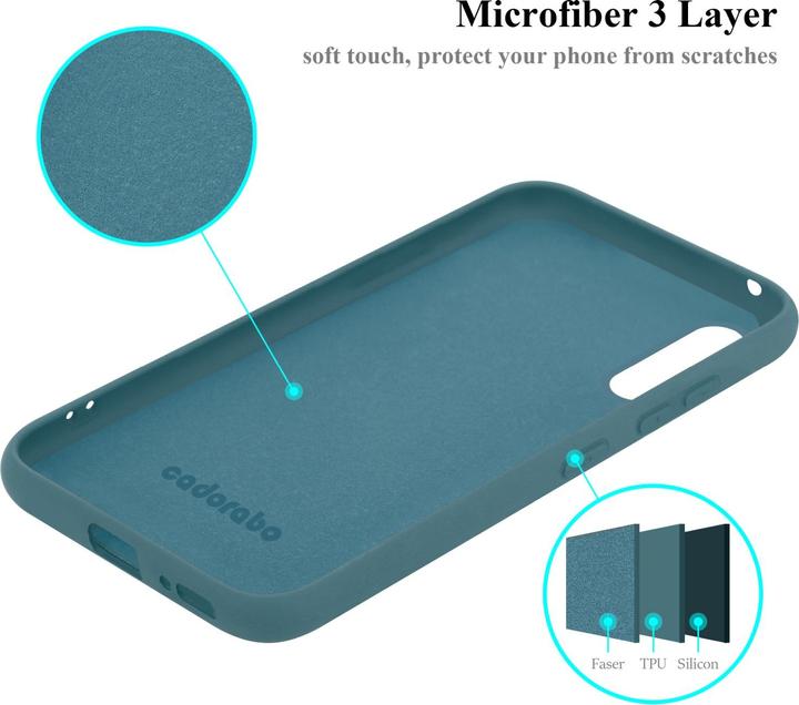 Actual product image Cadorabo TPU Liquid Silicone Case Cover for Samsung Galaxy A90 5G (Samsung Galaxy A90 5G)