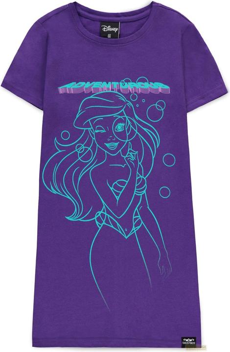Difuzed Disney Fearless Princess (Kids) - Ariel Girls Short Sleeved T-shirt Dress - 122/128