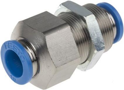 Produktbild Festo Push-in Bulkhead Connector, Collar, 10mm