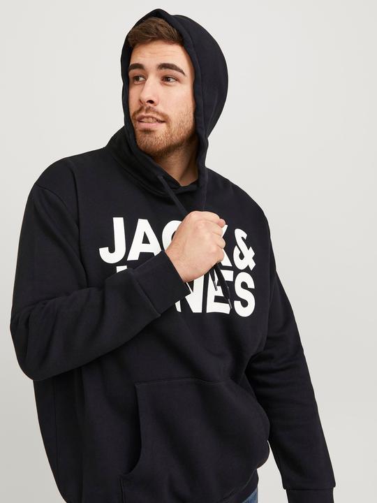 Produktbild Jack & Jones Basic Logo Plus Size Hoodie (XL, 3XL)