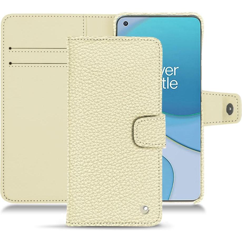 Noreve Lederschutzhülle Wallet (OnePlus 8T), Smartphone Hülle, Weiss