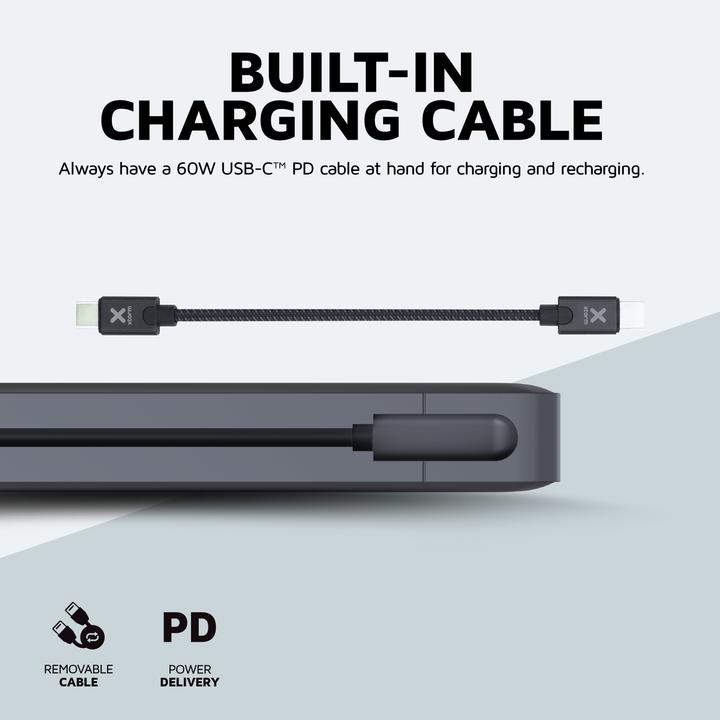 Actual product image Xtorm Titan Fan Edition 60W Powerbank 24000mAh - Laptop Powerbank - 3 x USB-C PD - LED scherm - Geschikt v (24000 mAh, 90 W)