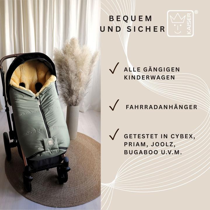 Image du produit Kaiser Baby Kaiser Lammfell Fusssack Iglu 2.0, salbei green/grey