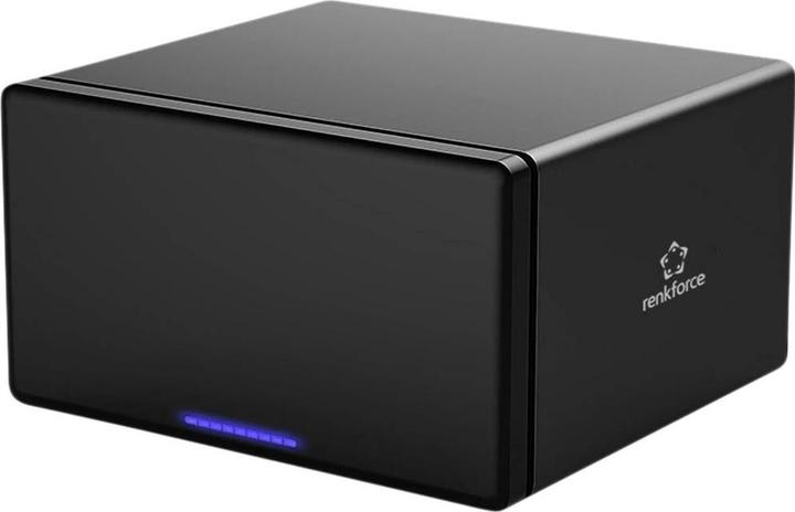 Actual product image Renkforce RF-6647854 8.9 cm (3.5 Zoll) Festplattengehäuse 8 Bay 3.5 Zoll USB-A ( (3.5")