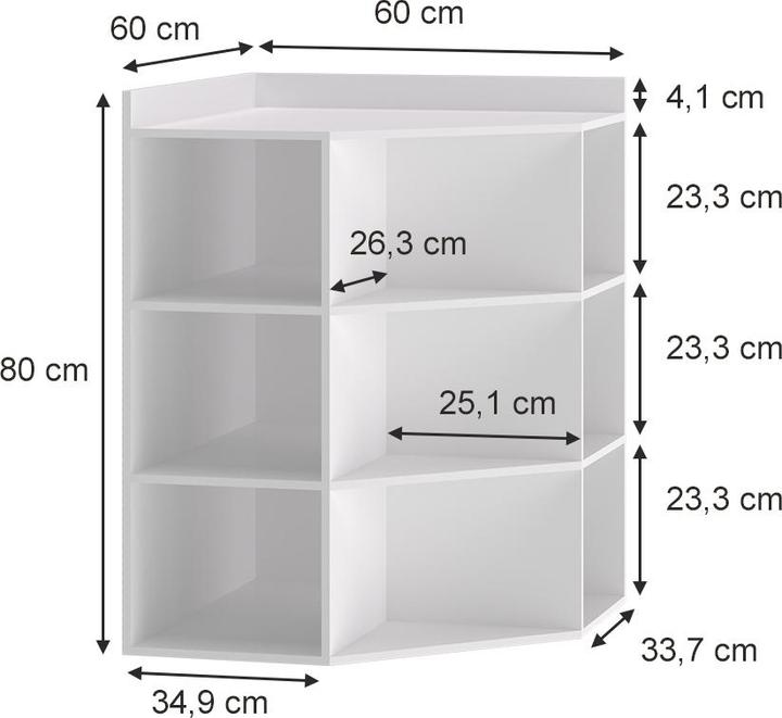 Produktbild Vicco Elina (60 x 60 x 80 cm)