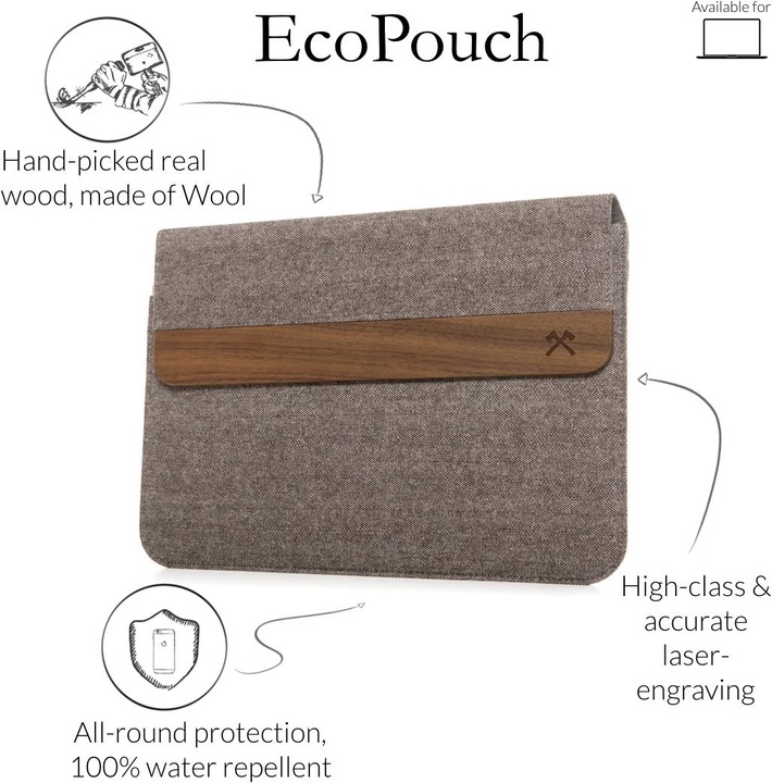 Produktbild Woodcessories EcoPouch (15", Apple)