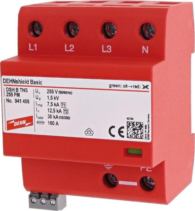 Actual product image Dehn SOEHNE Combination arrestor shield DSH TNS 255 FM TNS