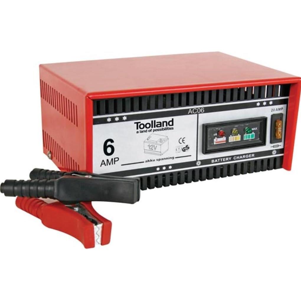 Perel, Caricabatterie per auto, Caricabatterie Per Batterie Al Piombo Da 12 V - 6 A (12V, 4.50 A)