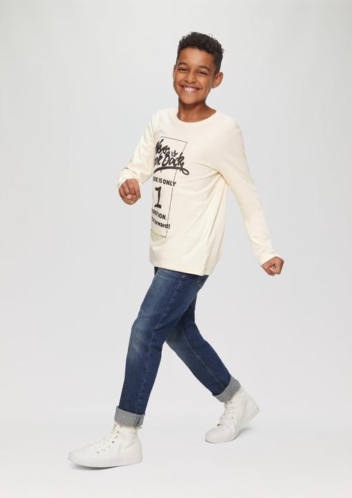 Produktbild S.Oliver T-Shirt Langarmshirt mit Schriftprint (170, 176)