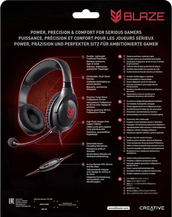 Produktbild Creative HS-810 SoundBlaster Blaze (Kabelgebunden)