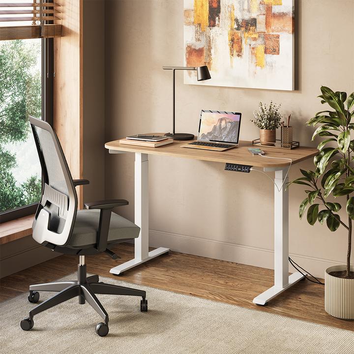 Produktbild Vicco Schreibtisch Elevate, Artisan/Weiss, 180 x 57.5 cm (120 x 60 x 120 cm)