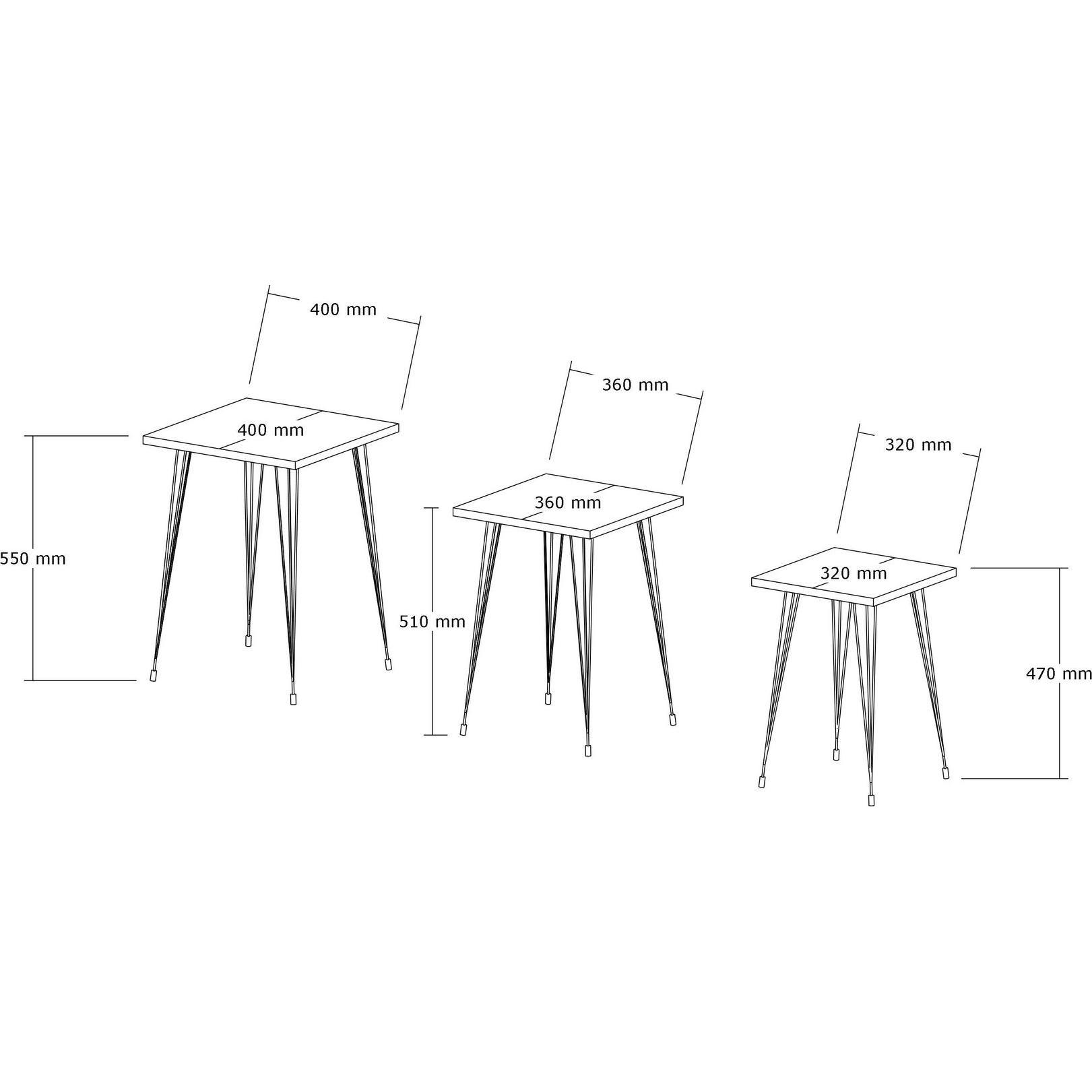 Thumbnail - Hanah Home, Couchtisch + Beistelltisch, Mali (44 x 52 x 45 cm)