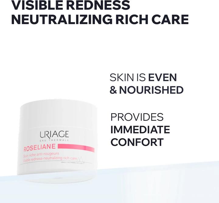 Actual product image Uriage Roseliane Rich Anti-Redness Cream 50ml (50 ml, Day cream)