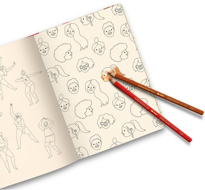 Actual product image Caran d'Ache Colouring book Nina Cosford Special Edition (A5, Plain, Hardcover)