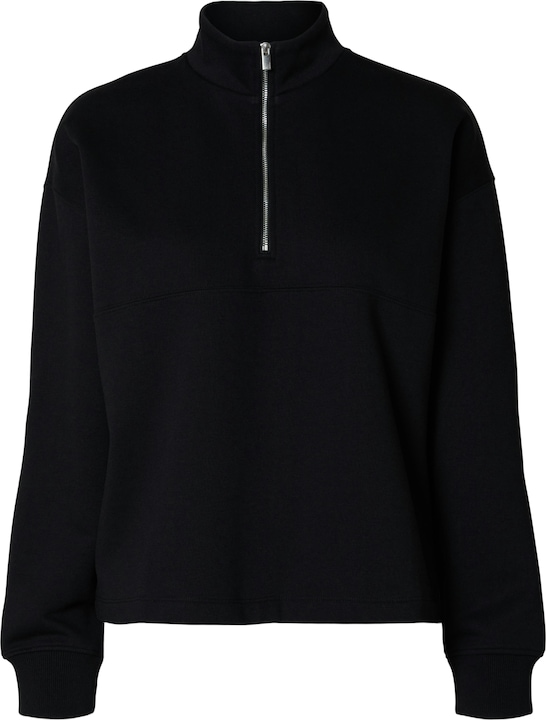 Selected Femme High Neck Sweatshirt mit Reissverschluss