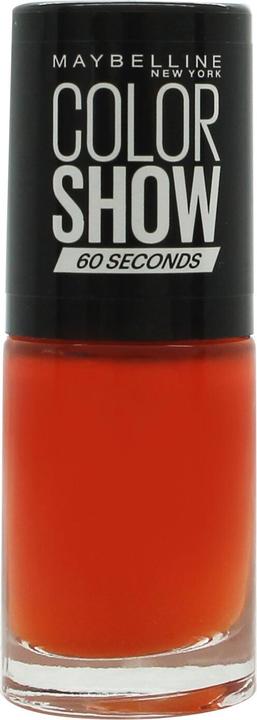 Image du produit Maybelline New York Maybelline Color Show 60 Seconds Nail Polish Nr. 312 Wow Orange 7 ml (Vernis couleur)