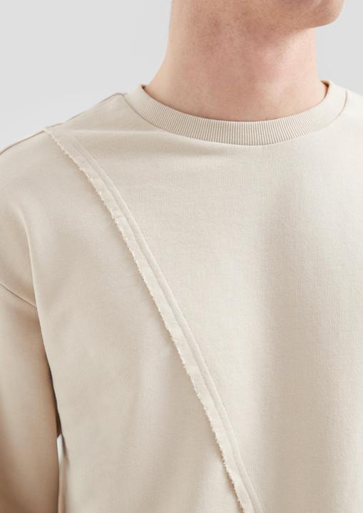 Produktbild s.Oliver Sweatshirt Sweatshirt mit asymmetrischer Teilungsnaht (L)