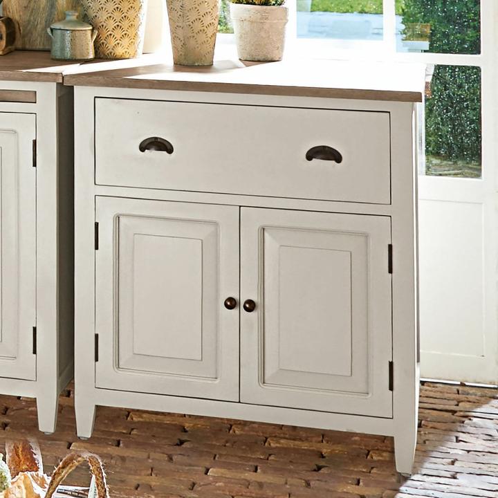 Image du produit Loberon Armoire Vauthiermont crème/marron (80 x 60 x 86 cm)
