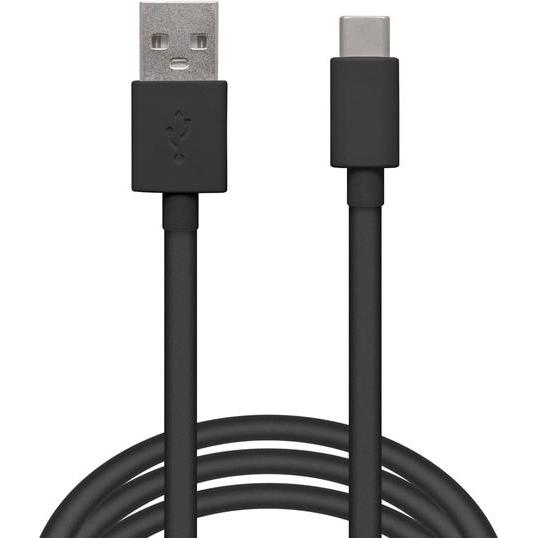 Delight kábel - USB-C töltőkábel (USB-C apa be-/kimenet 2m, fekete) (2 m), Cavo USB