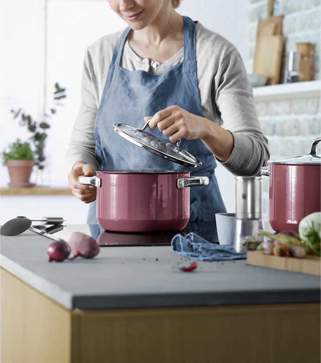Actual product image WMF 4-piece pot set FUSIONTEC (24 cm, Pan set + pot set, Steel, Iron)