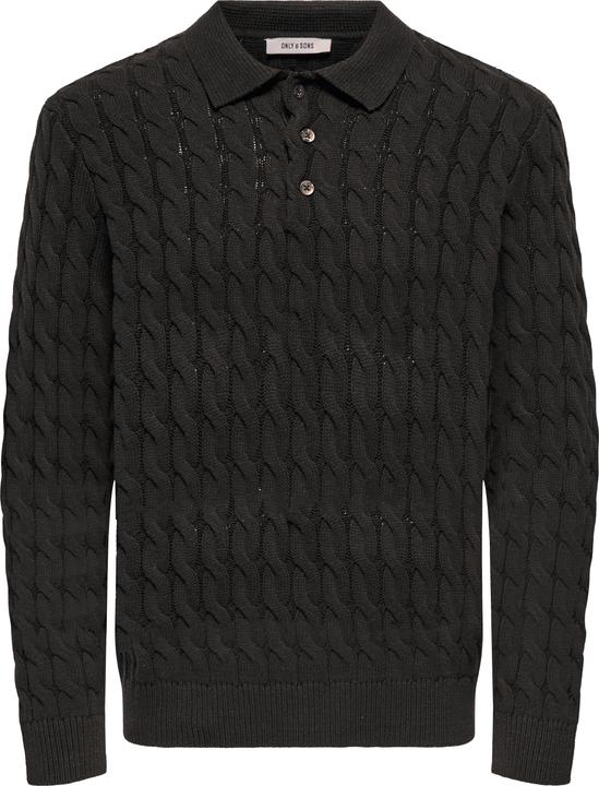 Produktbild Only & Sons ONSKICKER Gestricktes Poloshirt Strickpullover (S)