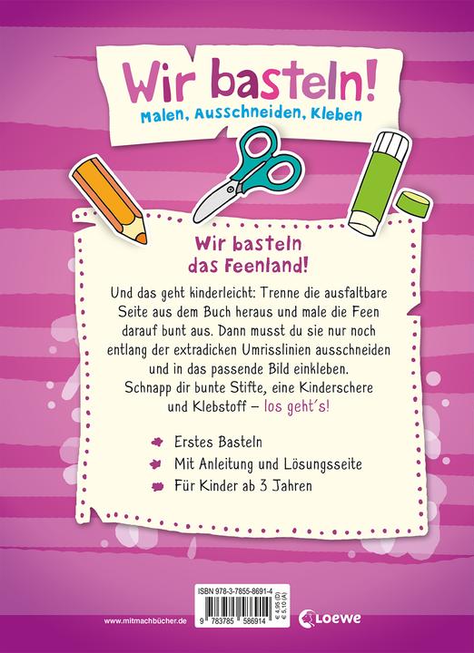 Produktbild Wir basteln. - Malen, Ausschneiden, Kleben - Feen