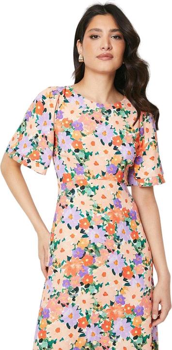 Actual product image Dorothy Perkins Womens/Ladies Floral Bow Angel Sleeve Midi Dress (34)