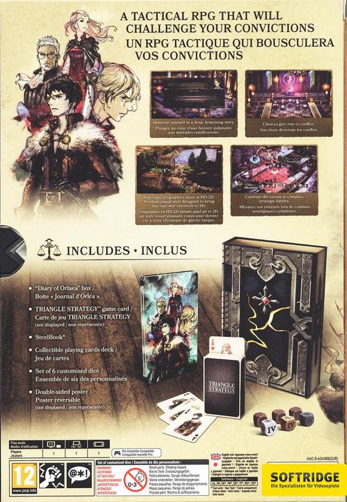 Actual product image Nintendo Triangle Strategy Tacticians's Limited Edition (Switch, Switch Lite, Switch OLED, Multilingual)