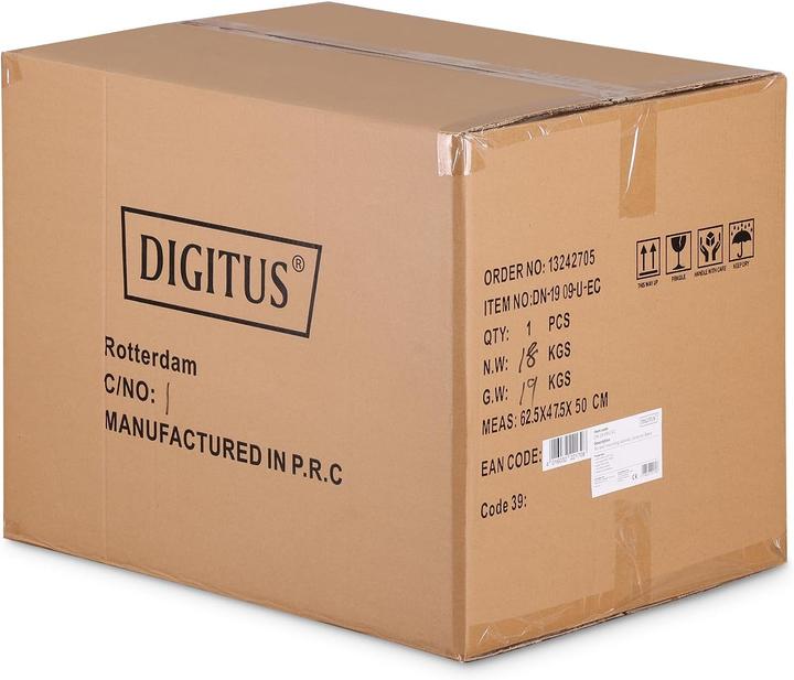 Produktbild Digitus 48,3cm 19Zoll Wandschrank 9HE SoHoline RAL7035 grau ohne Boden 505mmx600mmx450mm (9 HE, 19 Zoll Rack)