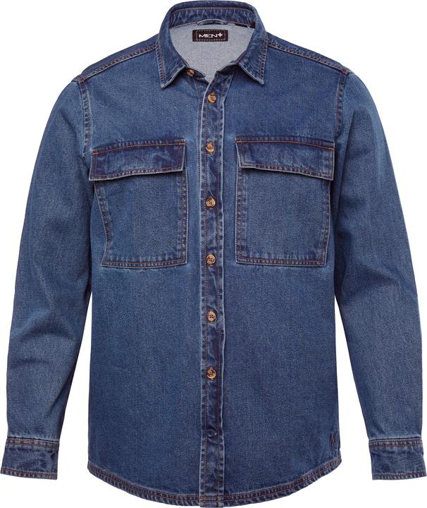 Produktbild Men+ Jeans-Overshirt, Langarm, Overshirt-Fit, Kentkragen, bis 7 XL (L)