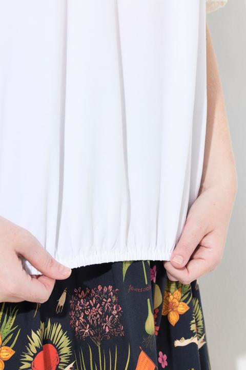 Immagine prodotto Ulla Popken T-shirt con pizzo, collo alto e mezze maniche (42, 44)