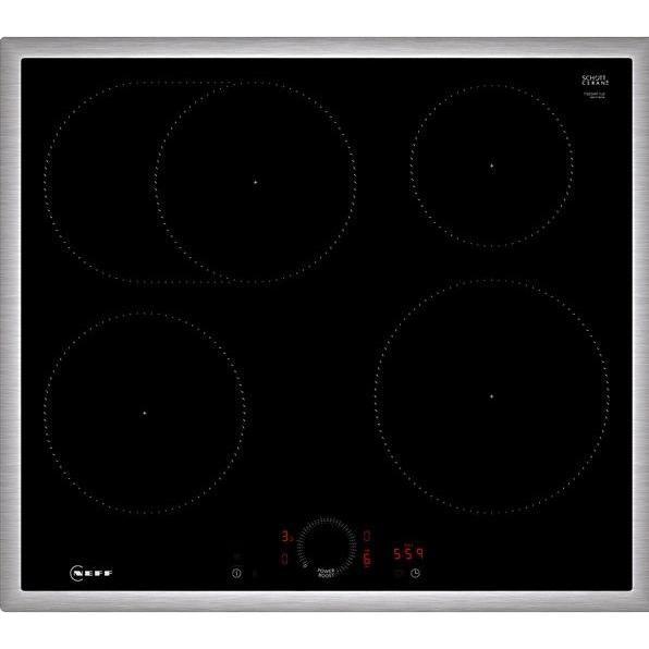 Neff N 70, Induktionskochfeld, 60 cm, Schwarz, Mit Rahmen aufliegend, T56SHF1L0, Kochfeld, Schwarz