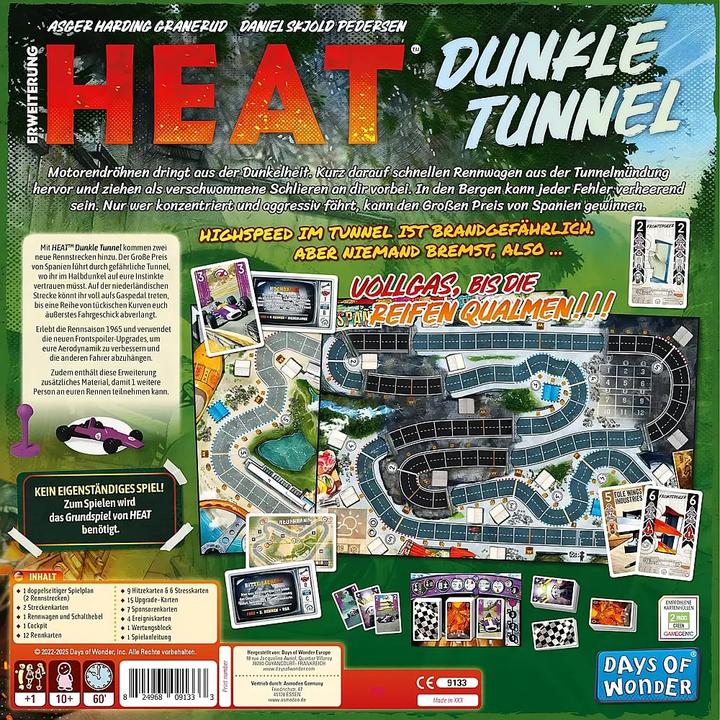 Actual product image Days of Wonder Heat - Dunkle Tunnel (German, 1 - 7 Players)