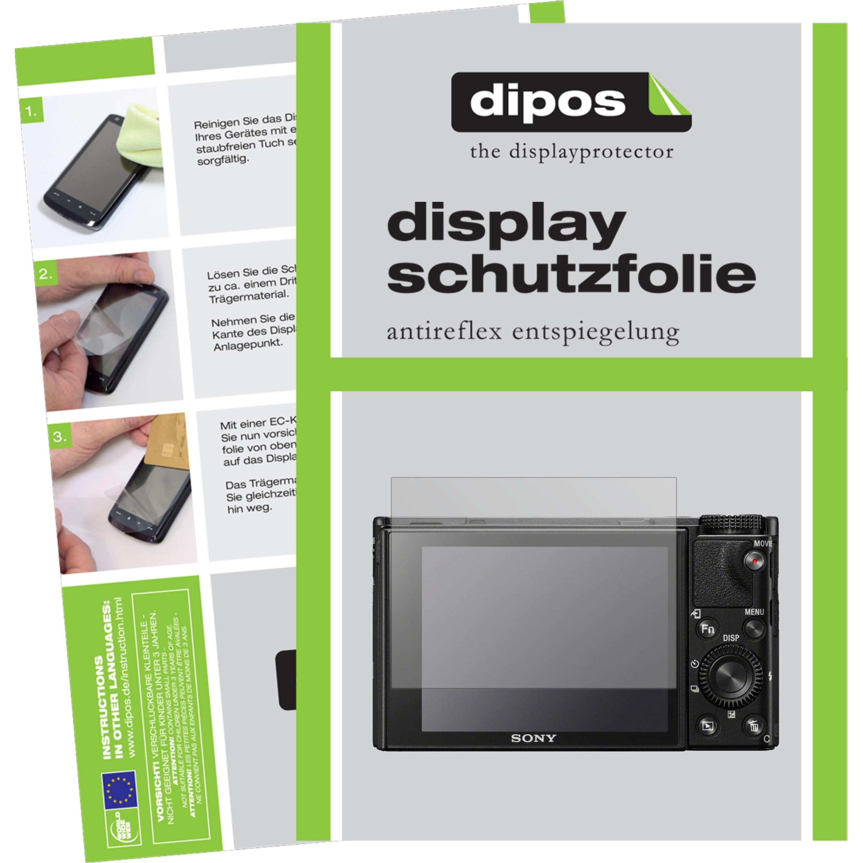 Dipos Displayschutzfolie Antireflex (Displayschutz, Sony RX100 VI), Kameraschutz, Transparent